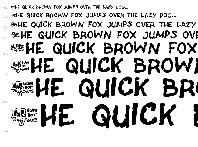 Casket Breath font waterfall